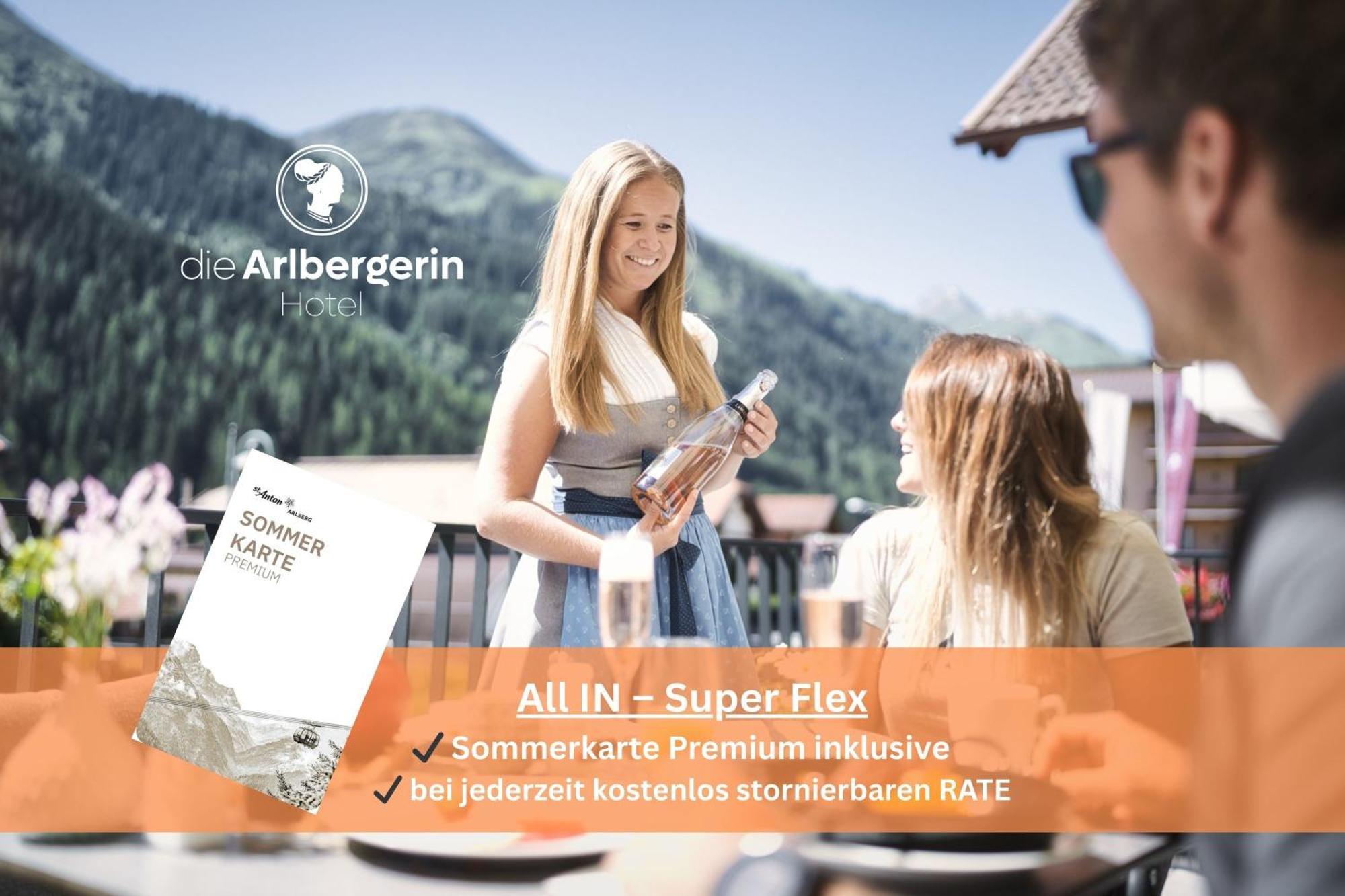 סן אנטון Hotel Die Arlbergerin -New- All-In Super Flex Rate (Adults Only) מראה חיצוני תמונה